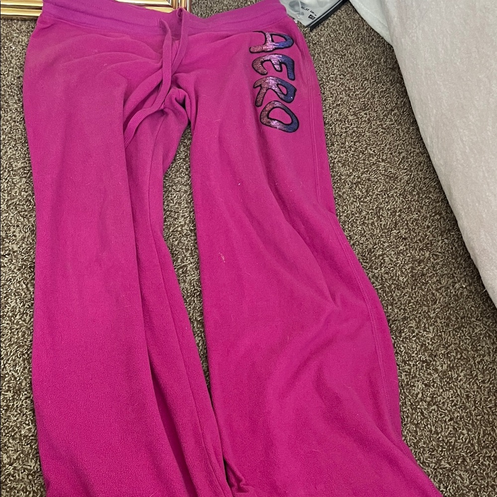 Aeropostale Pink Flare Pants